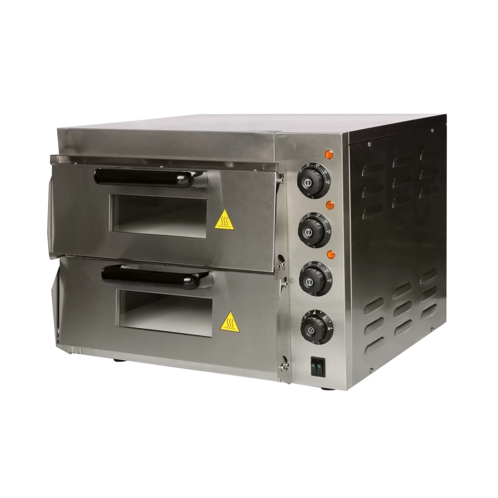 Double Pizza Oven Electric with Stone Plate Comercial Baking Ovens for pizza Temperature 350 Celsius Degree Home Pizza Cone Oven