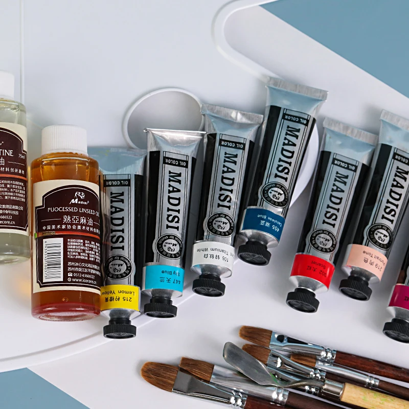 Hot Sale Artist Cheap Non-Toxic Fine Quality Oil Paint 40ml Painting Oil Color Tubes Set