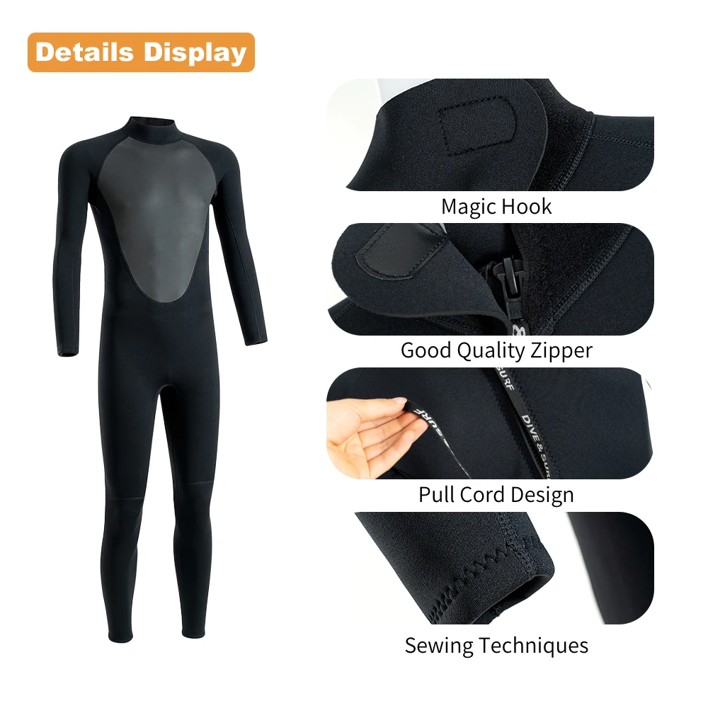 3/5mm spot diving suit warm cold wet winter swimming one-piece snorkeling sunscreen surfing suit