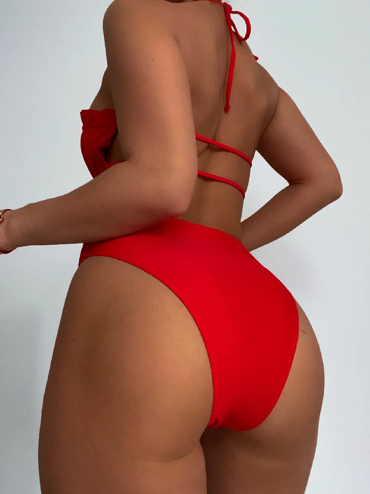 Custom Logo Black Sexy Women One Piece Swimsuit Female High Neck Swimwear Beachwear Bathing Suit One-Piece Girls Bikini Set