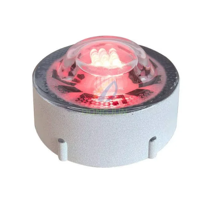 Glass road stud parks and gardens Aluminum led solar road stud  Led solar power glass road studs