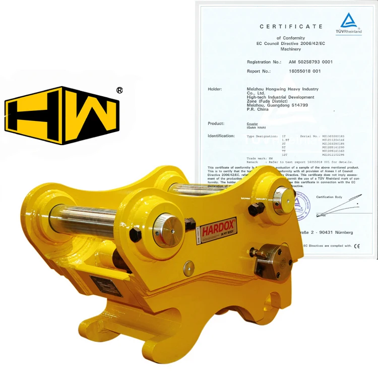 HW HONGWING Factory Excavator Quick Hitch Excavator Quick Coupler Hitch Excavator