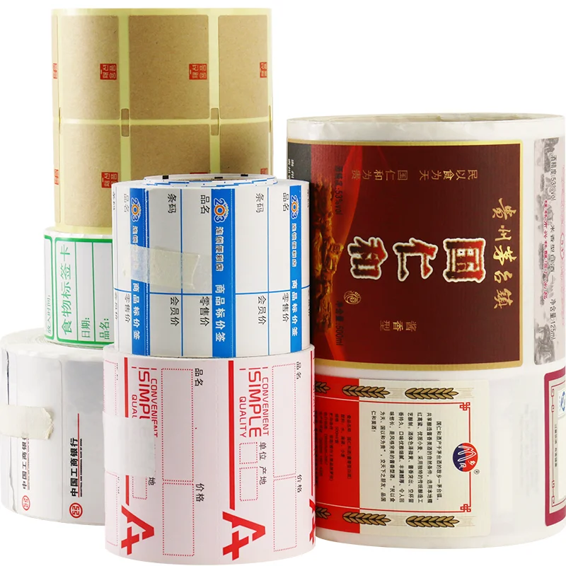 China Customized Thermal Label Self Adhesive Label Paper Semi Glossy Label StickerJumbo Roll (1600511917285)