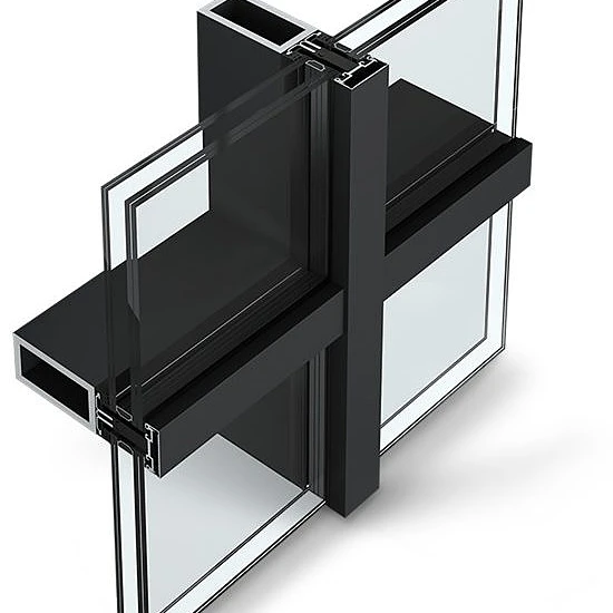 double triple glazed glass panel curtain wall aluminum frame low e tempered insulated glass unit for building facade