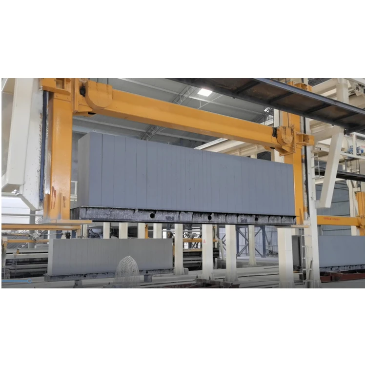 Capacity of 50.000m3 100.000m3 150.000m3 AAC blocks per year manufacturing process and video production Siporex producing line