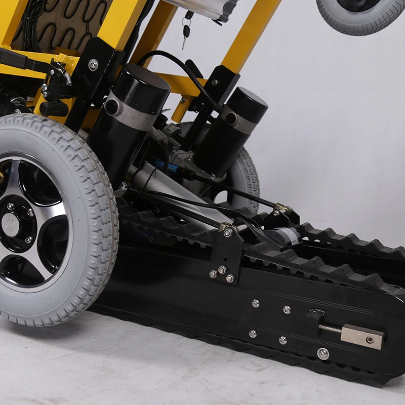 Electric motorized automatic stairs climbing wheelchair for the handicapped and old