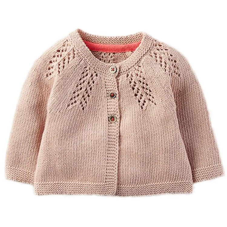 Direct Factory Custom Winter Cotton Knitted Cardigan Child Kids Baby Sweater for Boy Girl