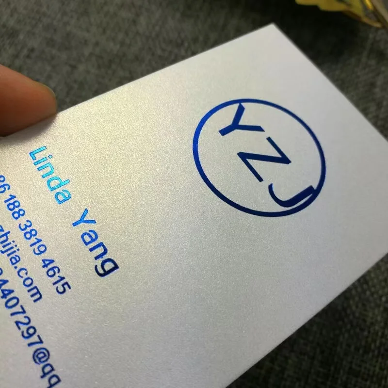 Customized Business Cards High Upscale Black Card Hot Stamping Silver Cardboard High End Customization Business Cards