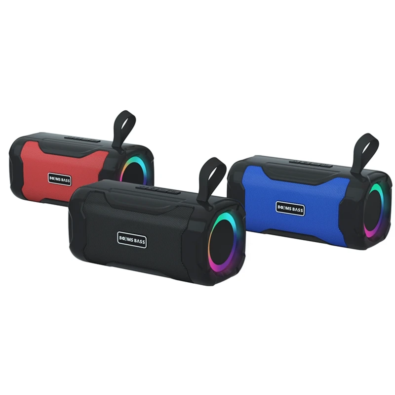 Bt Wireless Dual 4 Inch Blue Tooth Speaker,Bt Big Woofer Colorful Portable Desktop Speaker,Bt Decorated Led Light Speaker