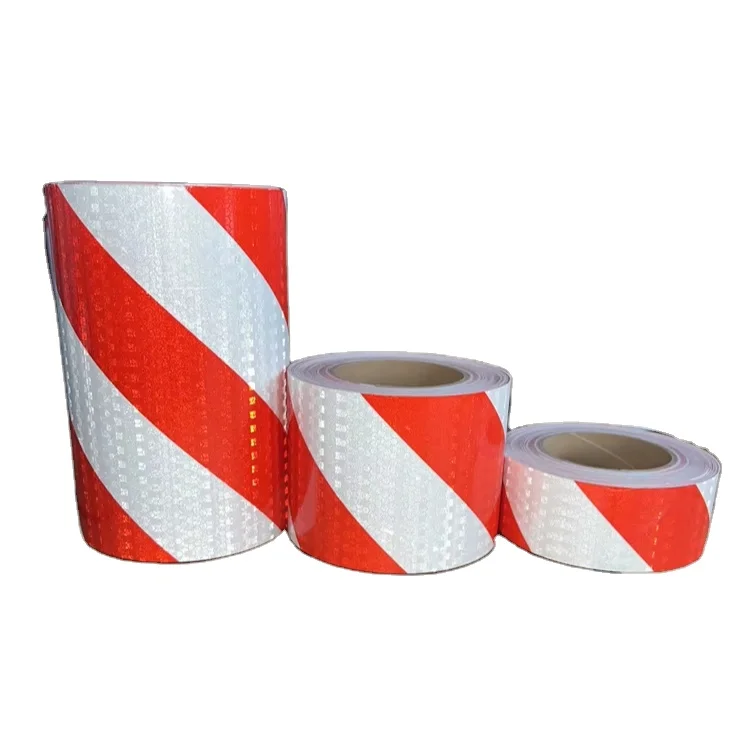 High Quality Diamond Grade Reflector Red White Self- adhesive Reflective Tape