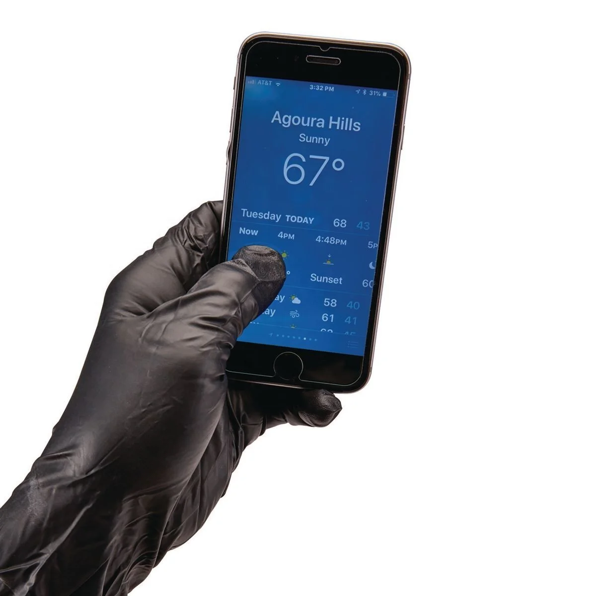 Enhanced Grip Nitrile Glove Beaded Cuff Advanced Control Select Black Nitrile Unigloves Examination 5 Mil Nitrile Gloves