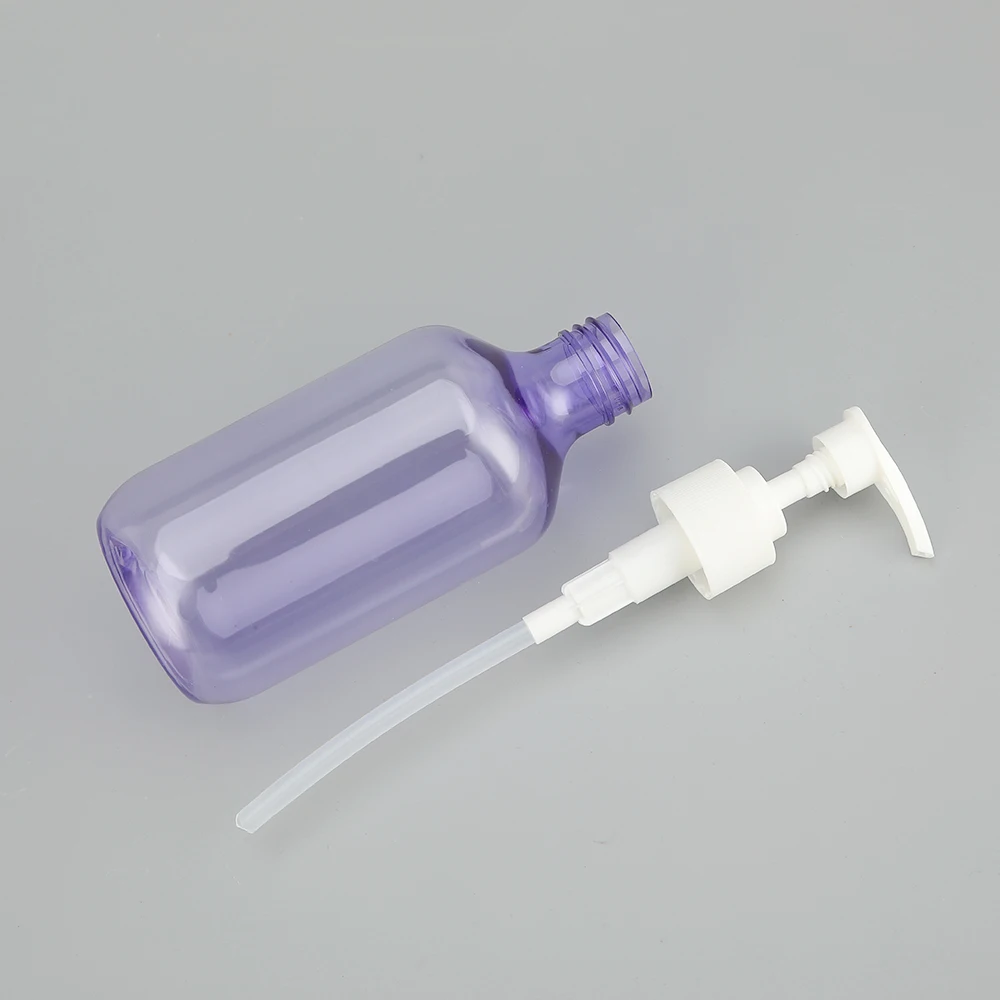 Custom 16oz 8oz Hand Gel Pump Bottle Lotion Bottle with Screw Cap for Cosmetics & Liquids Soaps Medicine Packaging