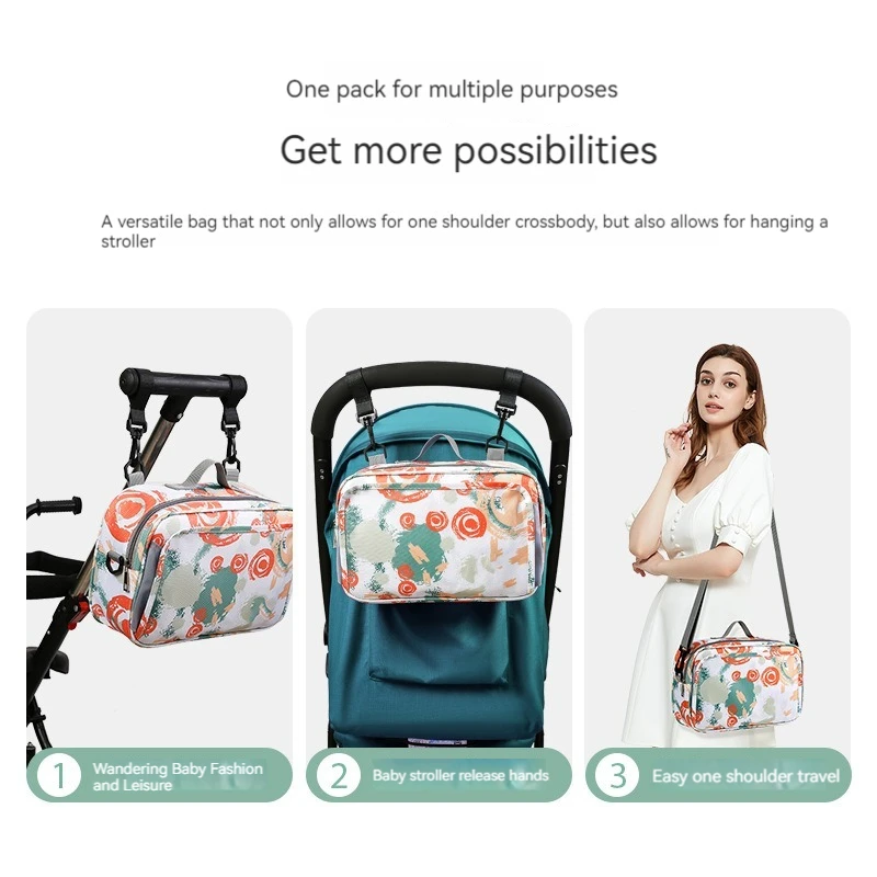 Baby stroller hanging bag multifunctional outgoing one-shoulder mommy bag waterproof mother and baby