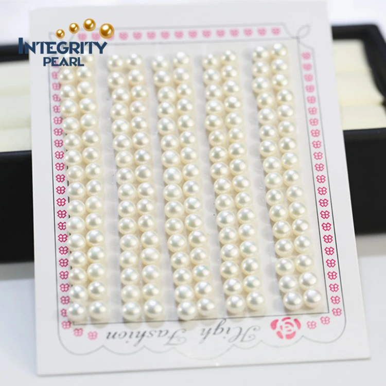 5mm Small Size China Cheap Price Button Shape High Luster Freshwater Loose Pearl For Sale