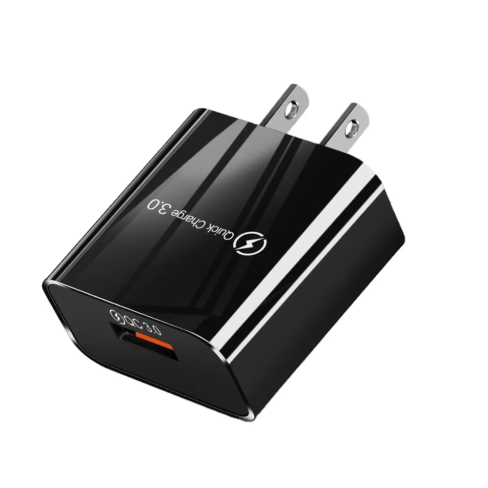 18W 3A Fast Quick Charge QC 3.0 usb wall travel charger for iPhone for Huawei Samsung Xiaomi Redmi EU US Plug