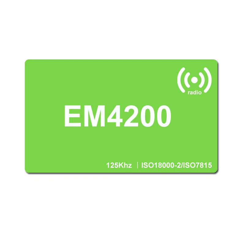 ISO7815 low frequency 125khz rfid EM4200 card