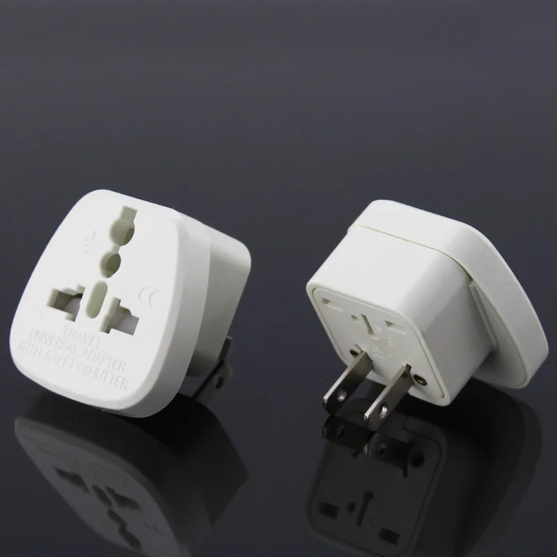 Universal International  America/ Japanese 2 Pin  American  Plug With Protection Shutter Charger Power  Multi USA Travel Adapter
