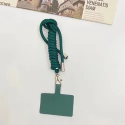 Universal Adjustable Crossbody Nylon phone case cord Tether Patch Mobile Phone Lanyard For All Smartphone Straps with Patch