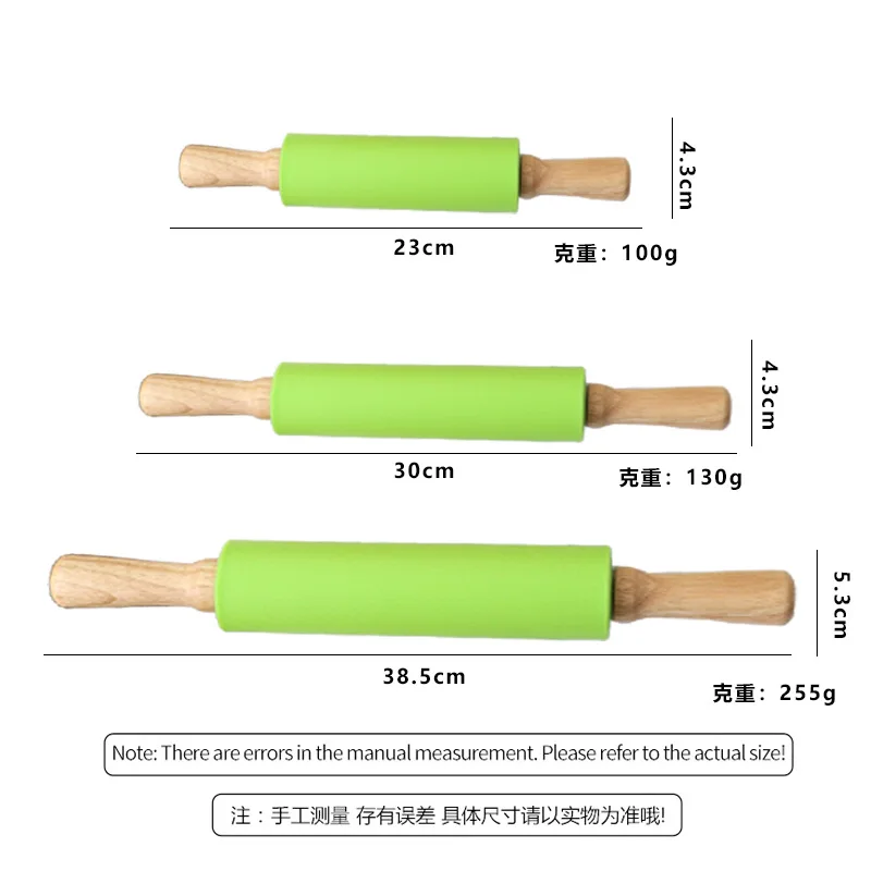 Durable Mini Silicone PP Handle Pastry Rolling Pin Funny Kids Use Easy Rolling Stone Material Pastry Boards with OEM Logo Baking