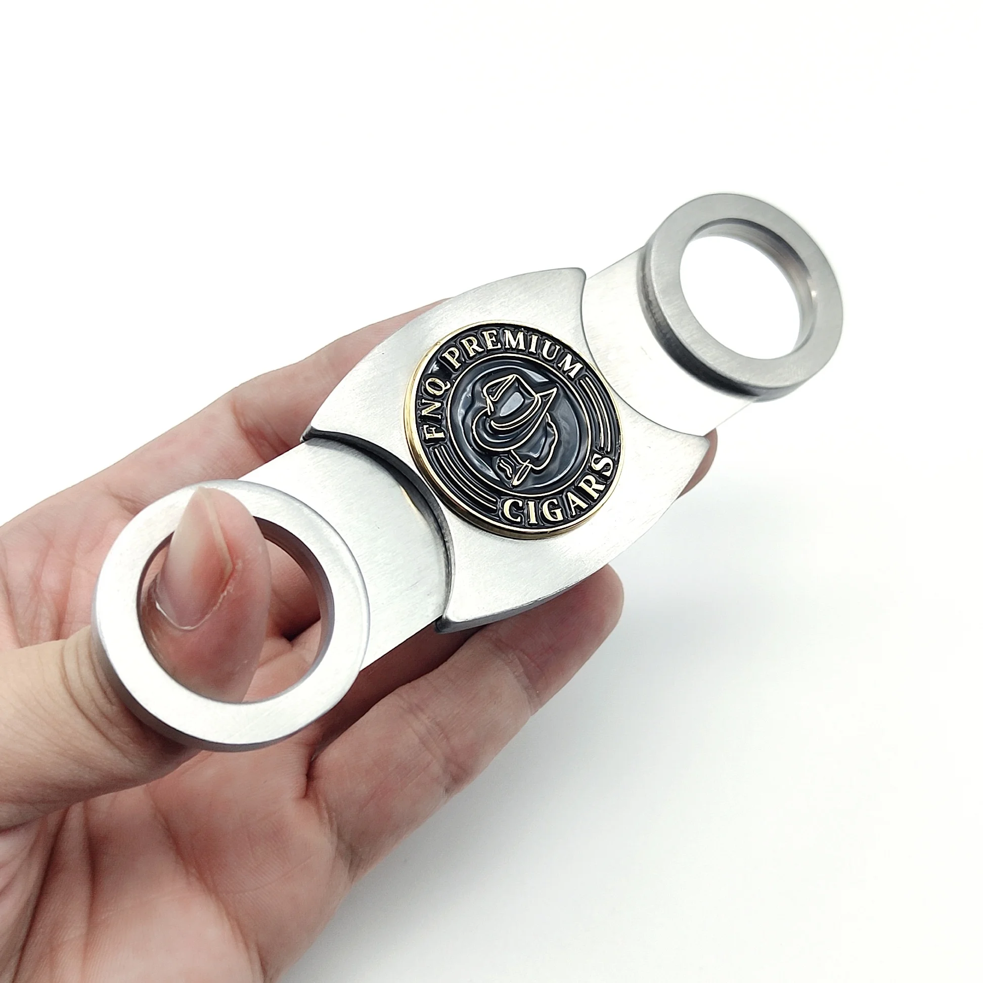 Аксессуары для курительных сигар металлические ножницы из нержавеющей стали с индивидуальным