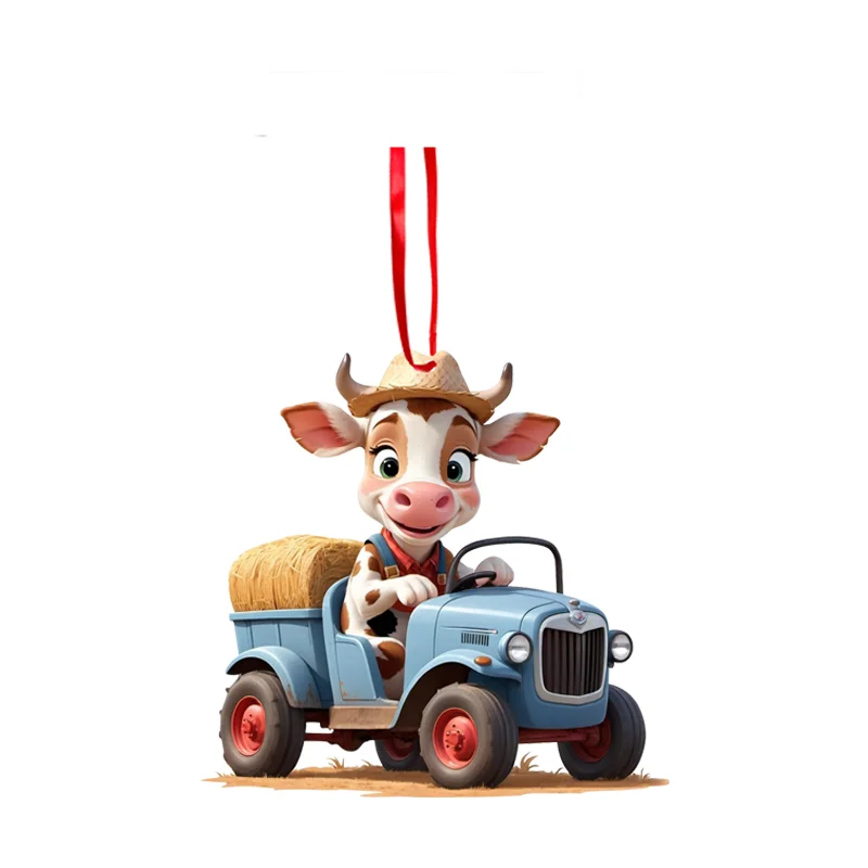 TLB Factory Custom Christmas Holiday Decoration Pendants Creative Animal Christmas Tree Acrylic Decorative Pendants Wholesale