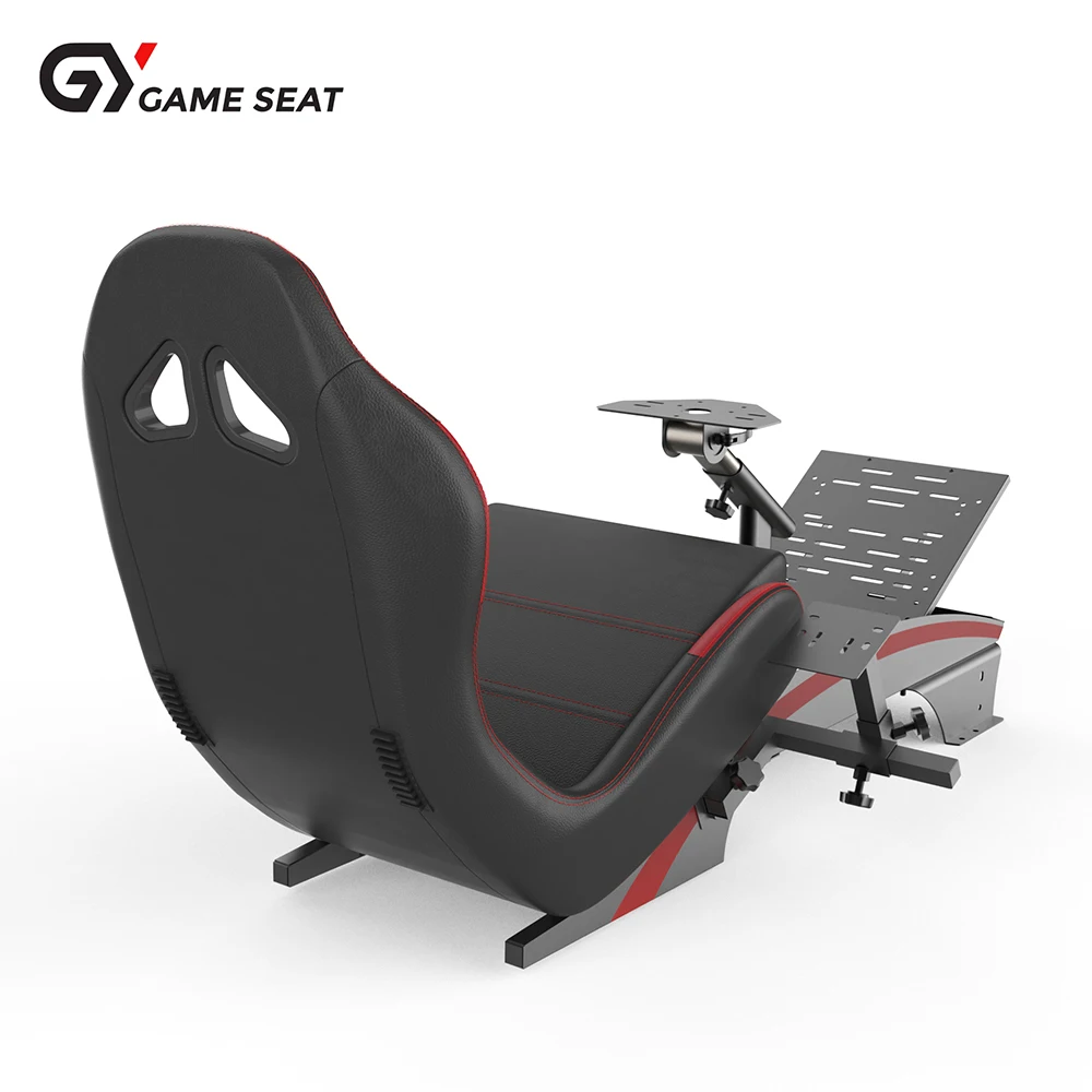 GY046-3 Wholesale Racing Simulator Seat Adjustable Racing Car Seat Computer VR Racing Games Driving Simulator Chair For Logitech