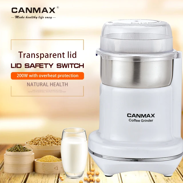  200W Strong Stainless Blade Mini Small Electric Coffee Bean Grinder with Steel