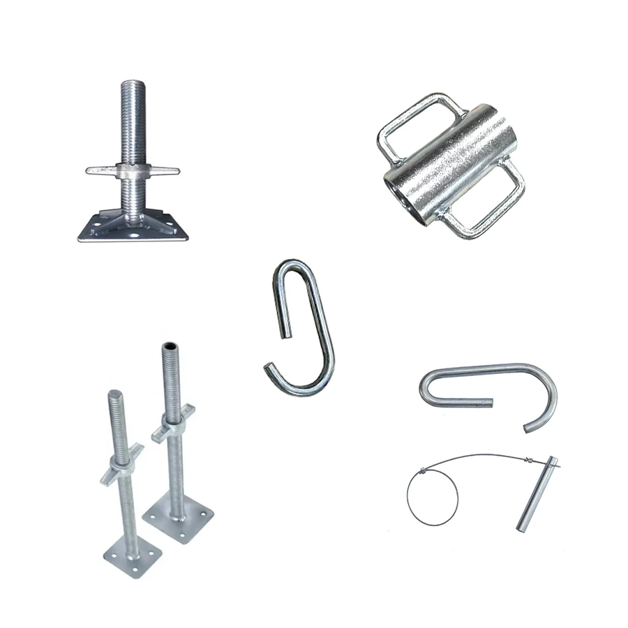 Etais Metal  Galvanized Painted  Construct Scaffoldings Adjustable Steel Prop for Construction