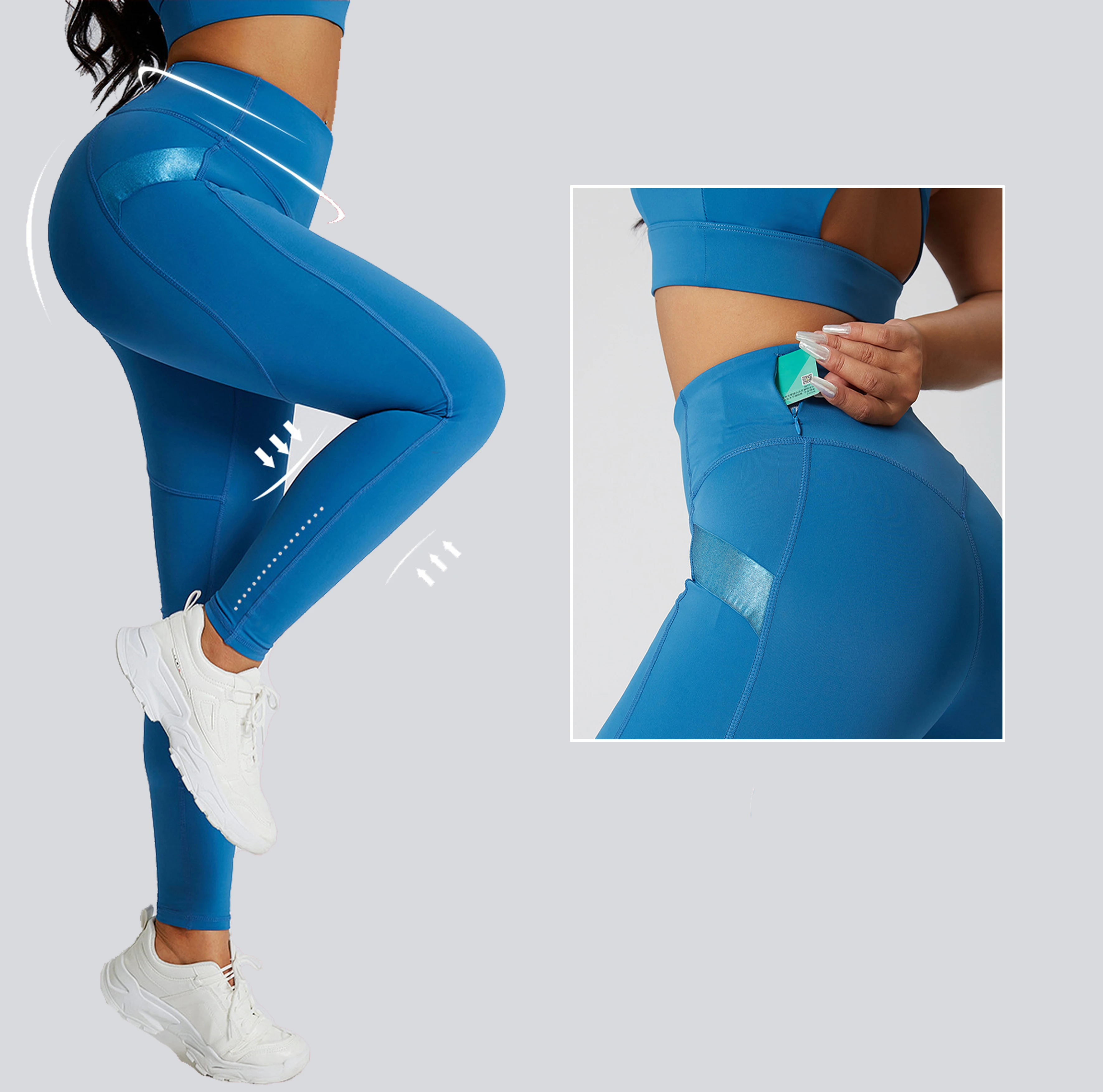 Fall 2024 Leggings Exercise Women Fitness Hip Yoga Pants Wearing Outside Sports Wholesale Custom Logo Women Clothes