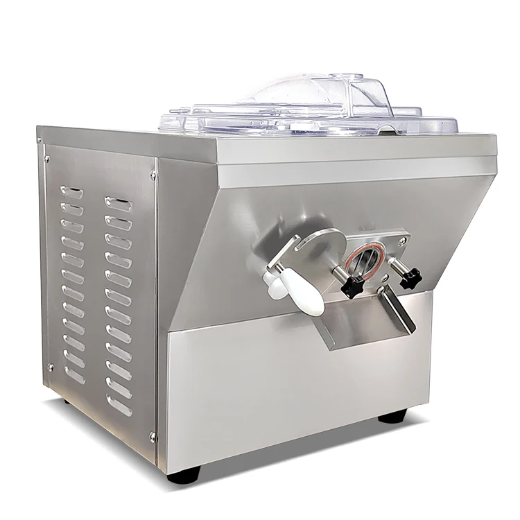 Desktop 20L production bottom discharge door vertical batch freezer/pulp vertical hard ice cream maker with Built-in Compressor