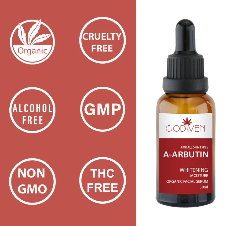 Low Moq Custom Private Label Korean Cosmetics Oil Arbutin Whitening Free Vitamin C Face Serum