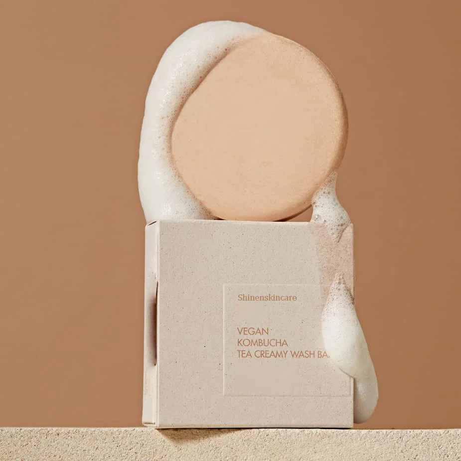 For Face And Body Use Natural Handmade Brightening Deeply Clean Whitening Face Soap Kombucha Soap