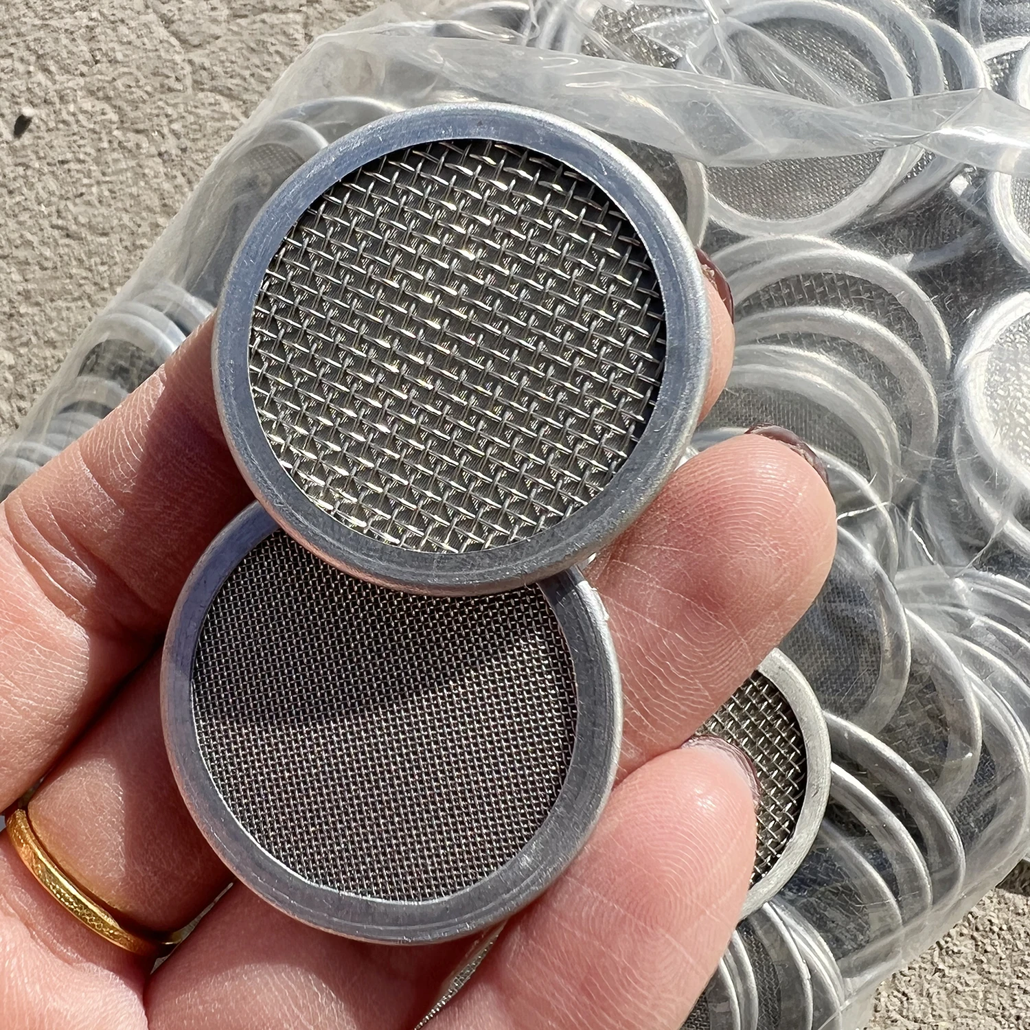 SS 304 316 Round Shape Plain Dutch Weave Extruder Screen Packs, Multi-layer Filter Screen, Filter Discs with Rimmed