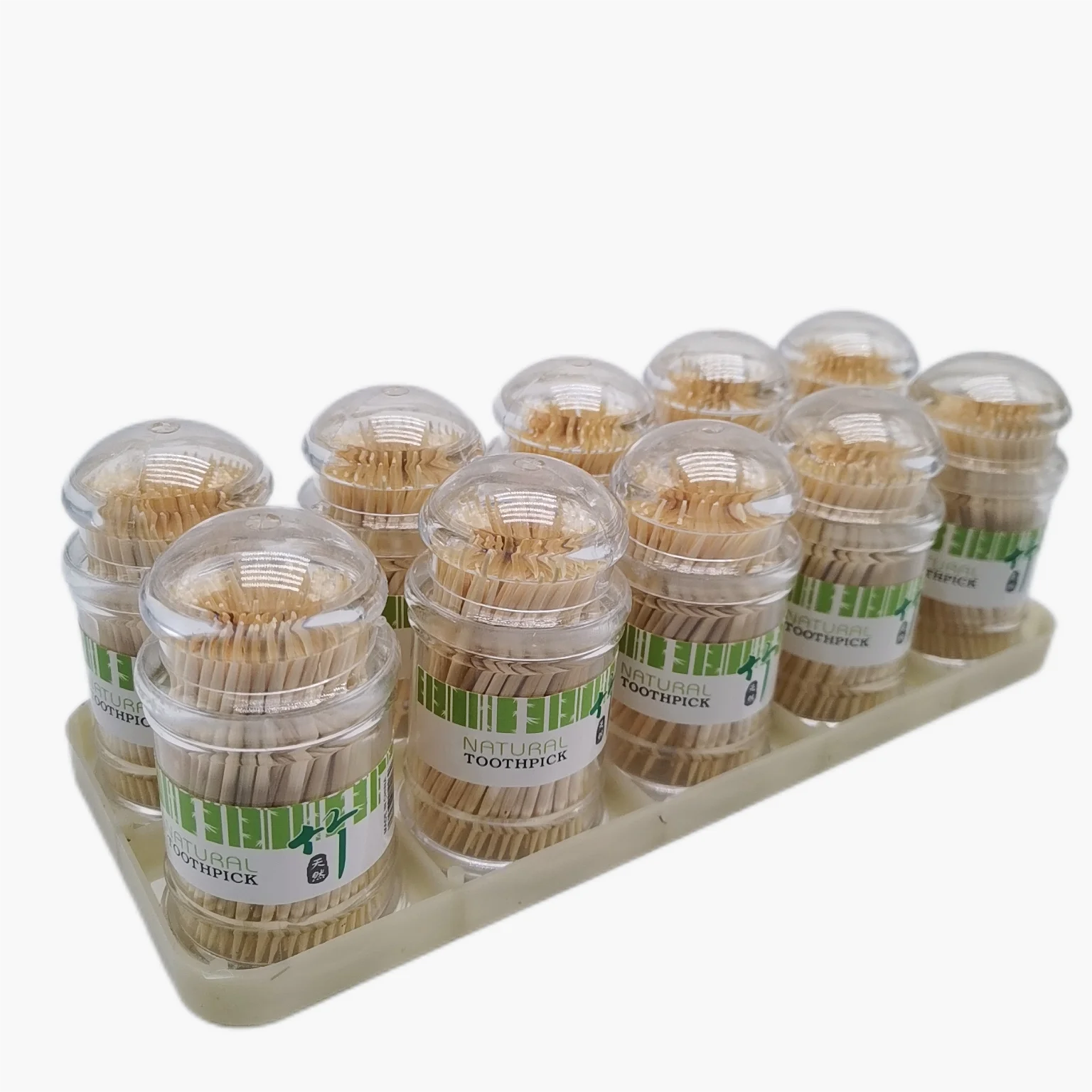 Деревянные зубочистки из бамбука пластиковый ящик для хранения прочные безопасные