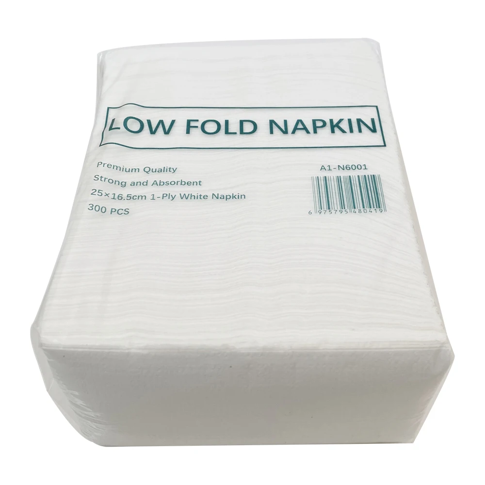 Luxury Top Quality Restaurant Hotel Home Napkins 1 Ply Low Fold Dispenser Napkin