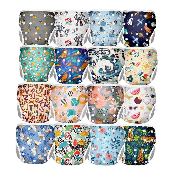 Whale little swimmers pool recycle toddler swim nappy diapers waterproof reusable cloth baby swimming diapers for kids