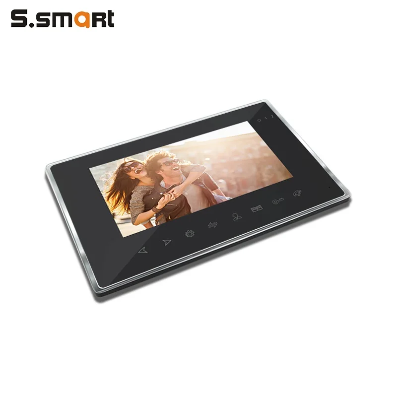 
10% OFF Factory Wholesale Black 2 Wired Plastic Housing Ring Camera Door Bell For Building 