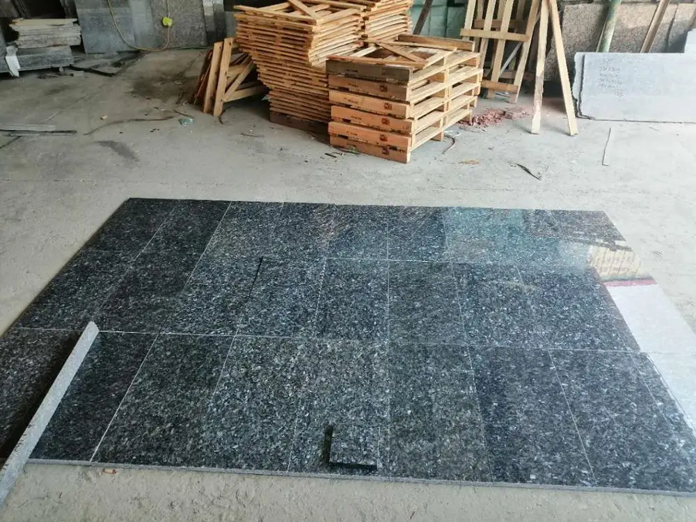 Синяя жемчужная гранитная плитка 30x60x2 см для облицовки наружных каменных стен