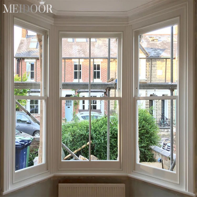 Custom impact hurricane window american triple pane Aluminum Glass black top hung window with screen Single Double Hung Windows