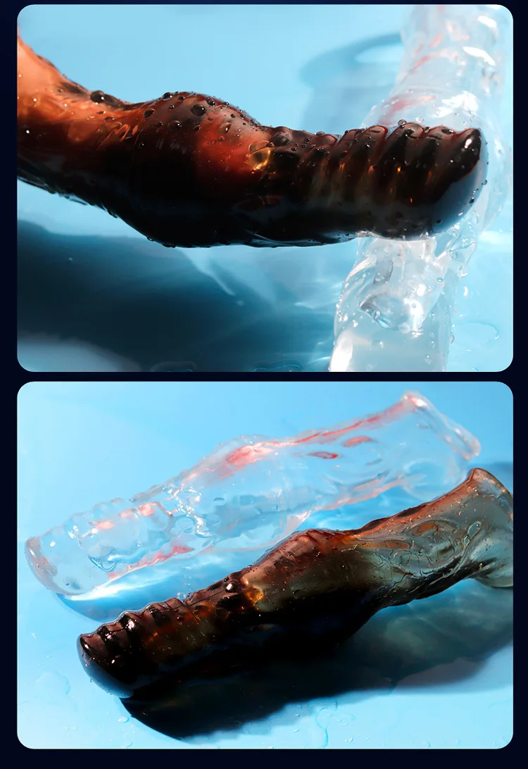 TPE Realistic Penis Sleeve Reusable Wolf Dildos Condom Extender Penis Enlarge Delay Ejaculation Cock Sleeve