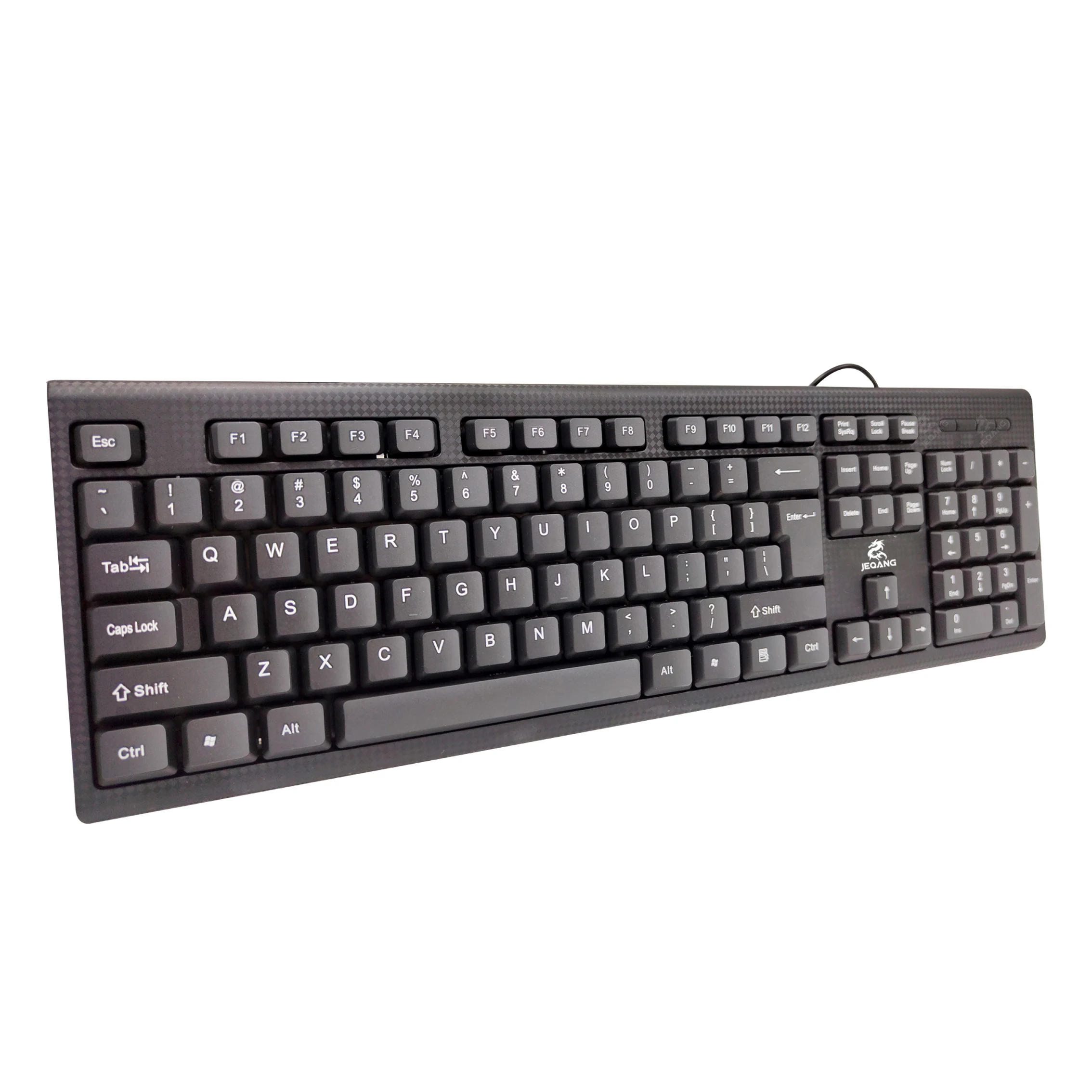 JEQANG Big Discount Professional JK-906 Office Typing 104 Keys  Wired Gaming Keyboard Laptop Black Waterproof Wired Keyboard