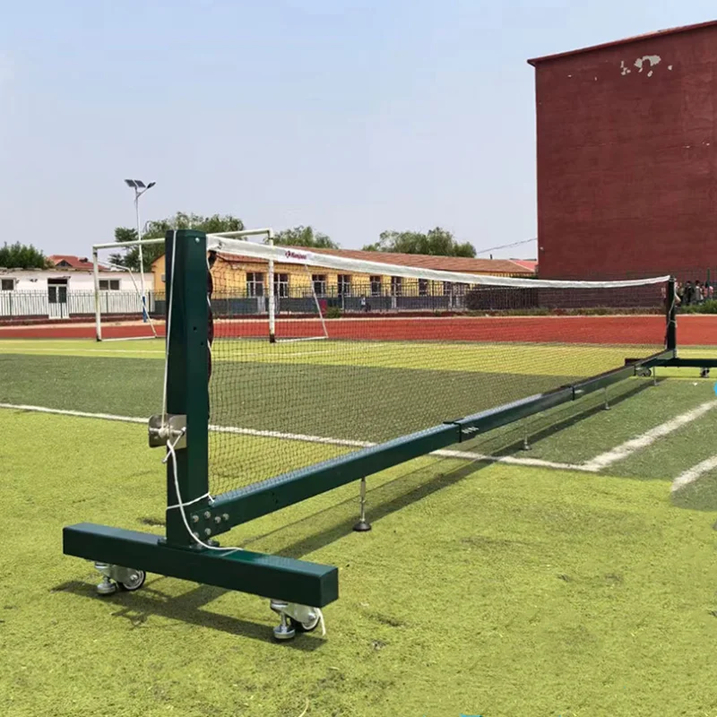 Outdoor sport portable movable tennis net and post pickleball post badminton tennis court aluminium alloy tennis post