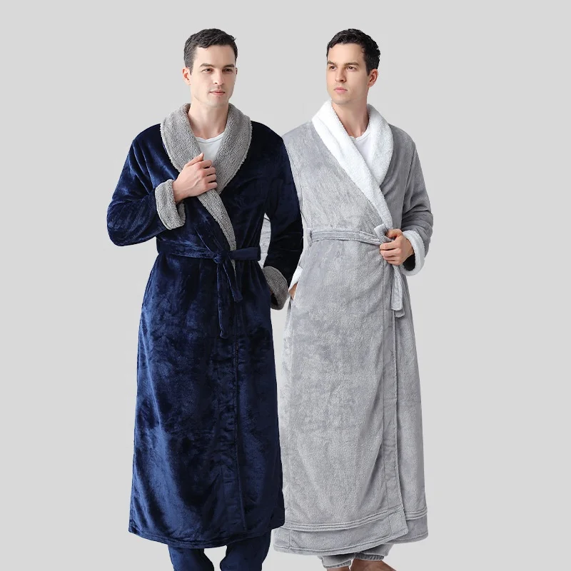 Custom Spa Bath Robe OEM Customized Sleepwear Bathrobe with Hood for Home and Hotel Luxurious Men