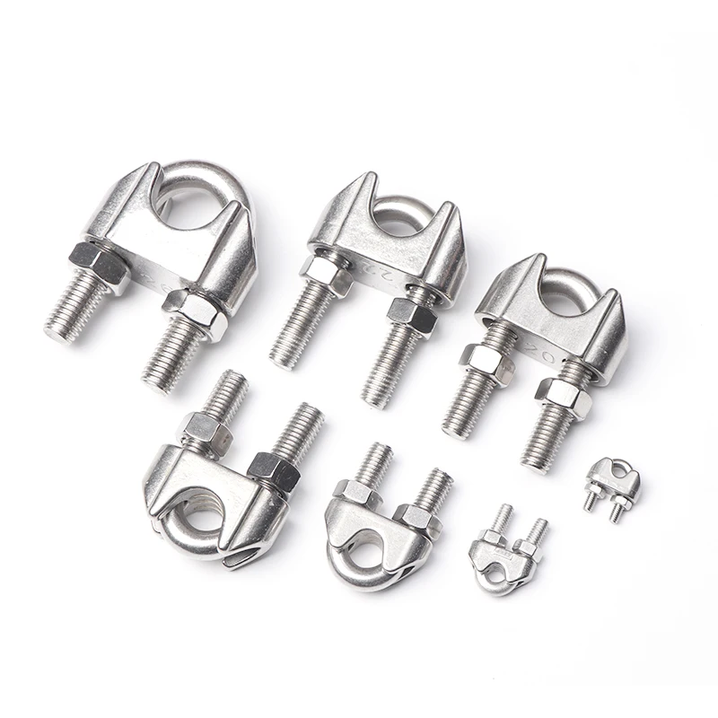 304 DIN741 Stainless Steel Wire Rope  Clamp  Stainless Steel clip Wire  Cable Clamp Manufacturer