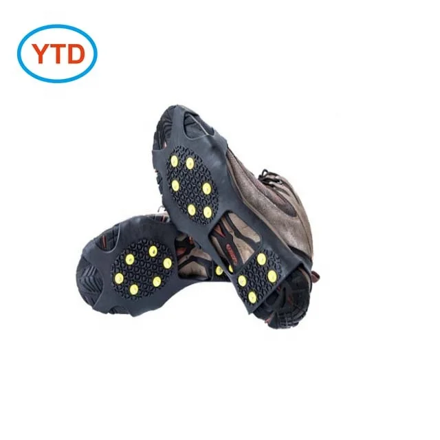14.High Quality Pair Of Wheel Grip Ice Traction Tr Anti-Slip Stretch Snow Ice Grips 10-Stud Spike