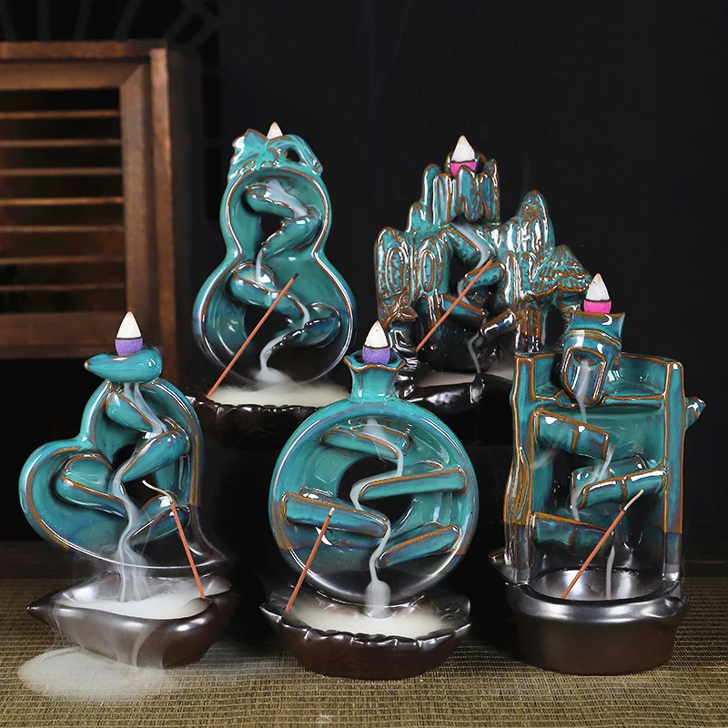 New Custom Factory Exquisite Ceramic Portable Home Incense Stick Holder Luxury Incense Burner