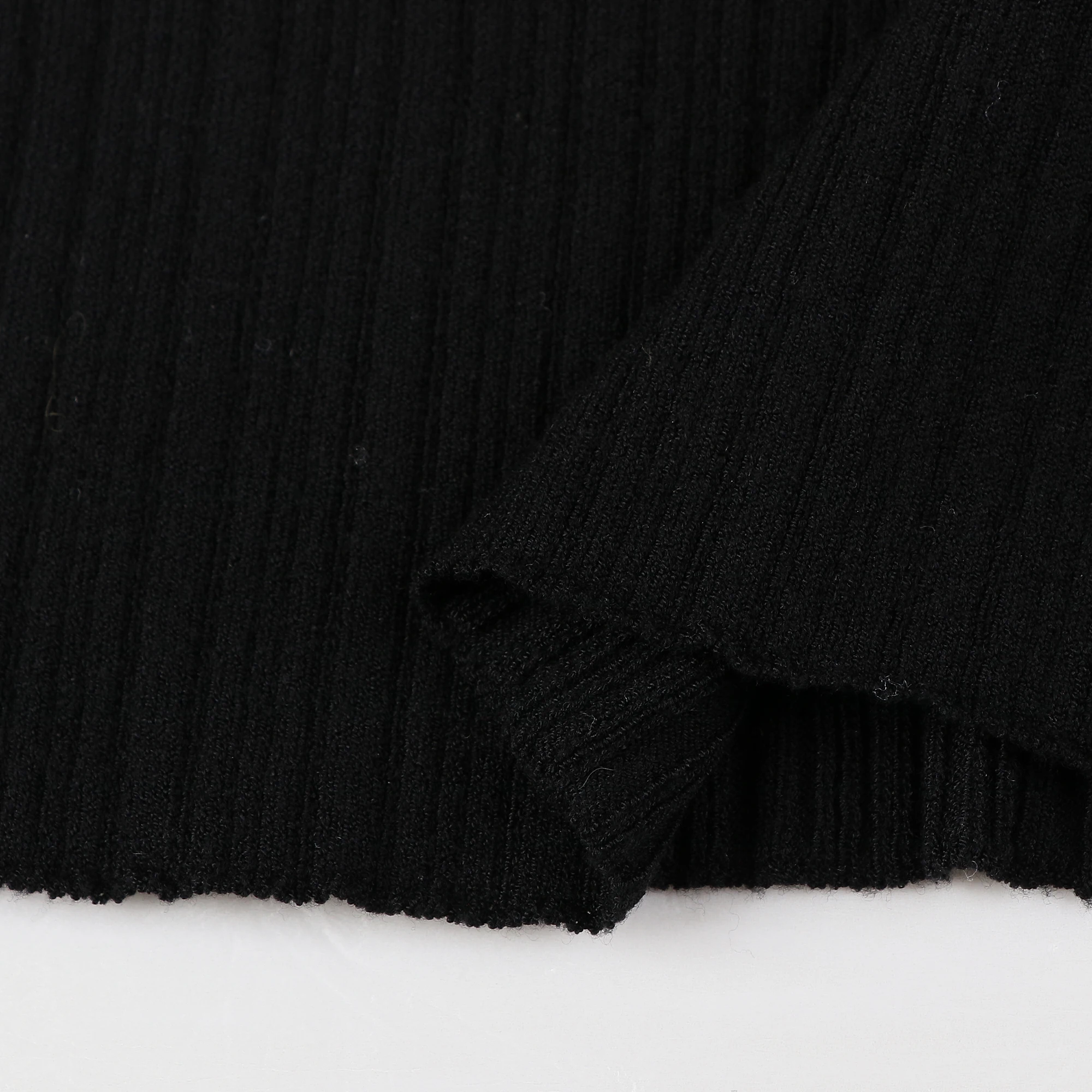 High End Trendy Style Round Neck Sleeveless Thread Knit Pullover Sweater For Women