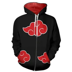 Narutos Kakashi cosplay 3D printed zipper hoodie jacket anime hoodie