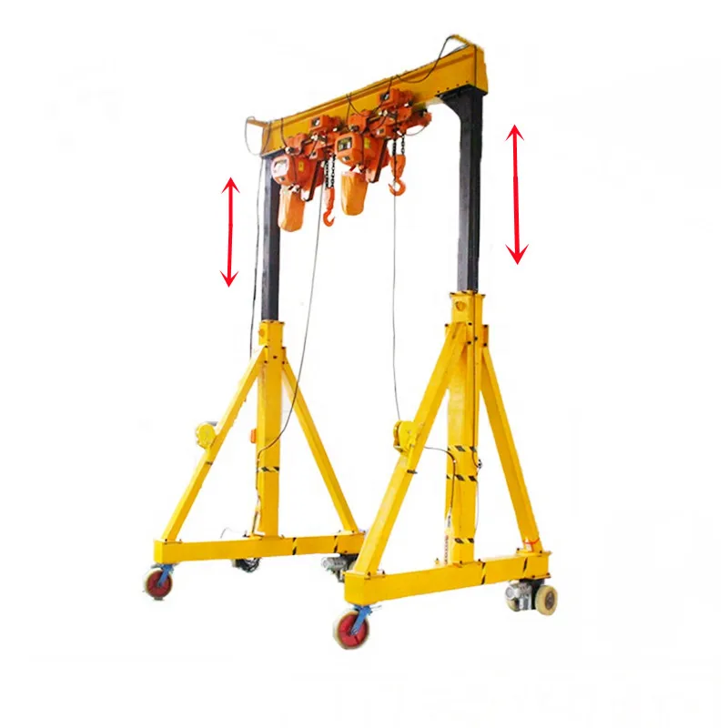 Mini workshop traveling mobile portable gantry crane 2 ton 5 ton price