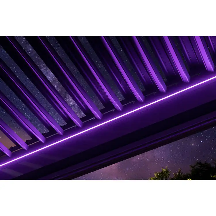 Large Aluminum Pergola Outdoor Top Sale Luxury Outdoor Living Pergola Modern Design Aluminium Louvre Pergola